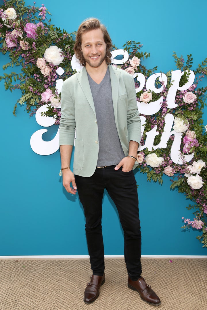 Model-turned-CEO Giorgos Tsetis at the In Goop Health Summit in Los Angeles on May 18. Tsetis runs Nutrafol, which uses "nutraceutical science" to improve hair growth.