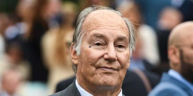 Karim Aga Khan IV attends Qatar Prix de l'Arc de Triomphe at Hippodrome of Chantilly, north of Paris, France, on Oct. 1, 2017.