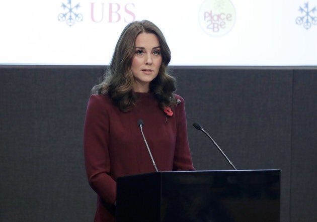 The Duchess of Cambridge addressing the annual Place2Be School Leaders Forum.