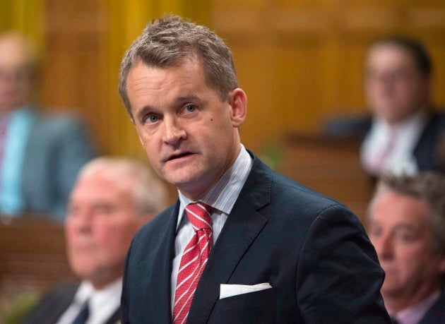 Minister of Veterans Affairs Seamus O'Regan responds to a question during Question Period in the House of Commons in Ottawa on Oct. 20, 2017.