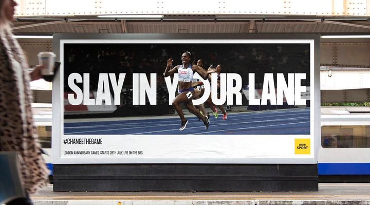 BBC Sport's 'Slay In Your Lane' advertisement.