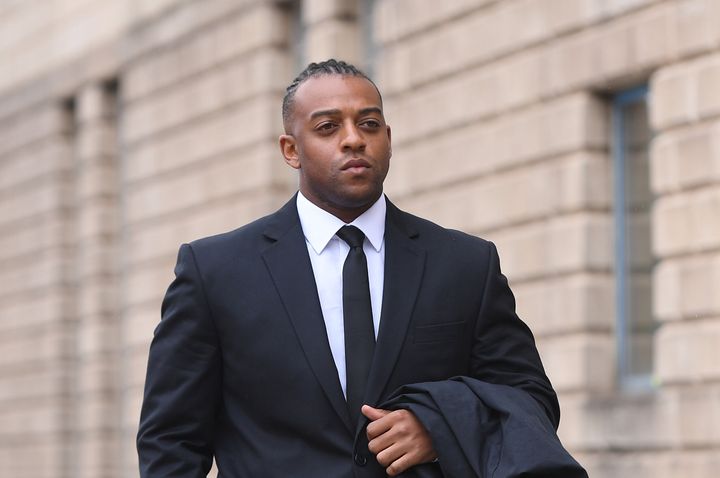 Former JLS singer Oritse Williams, pictured here arriving at Wolverhampton Crown Court, where on Tuesday he was cleared of rape 