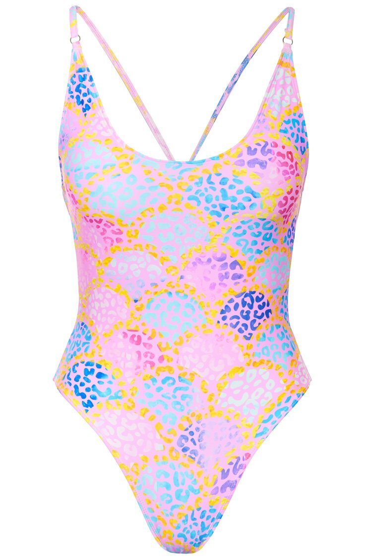 polka dot bathing suit