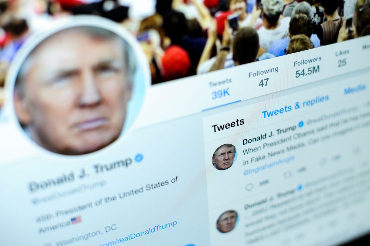 President Donald Trump is the abuser-in-chief on Twitter.