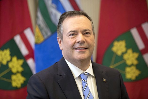 Alberta Premier Jason Kenney attends a photo call with Ontario Premier Doug Ford at the Ontario Legislature, in Toronto on Friday, May 3, 2019. 
