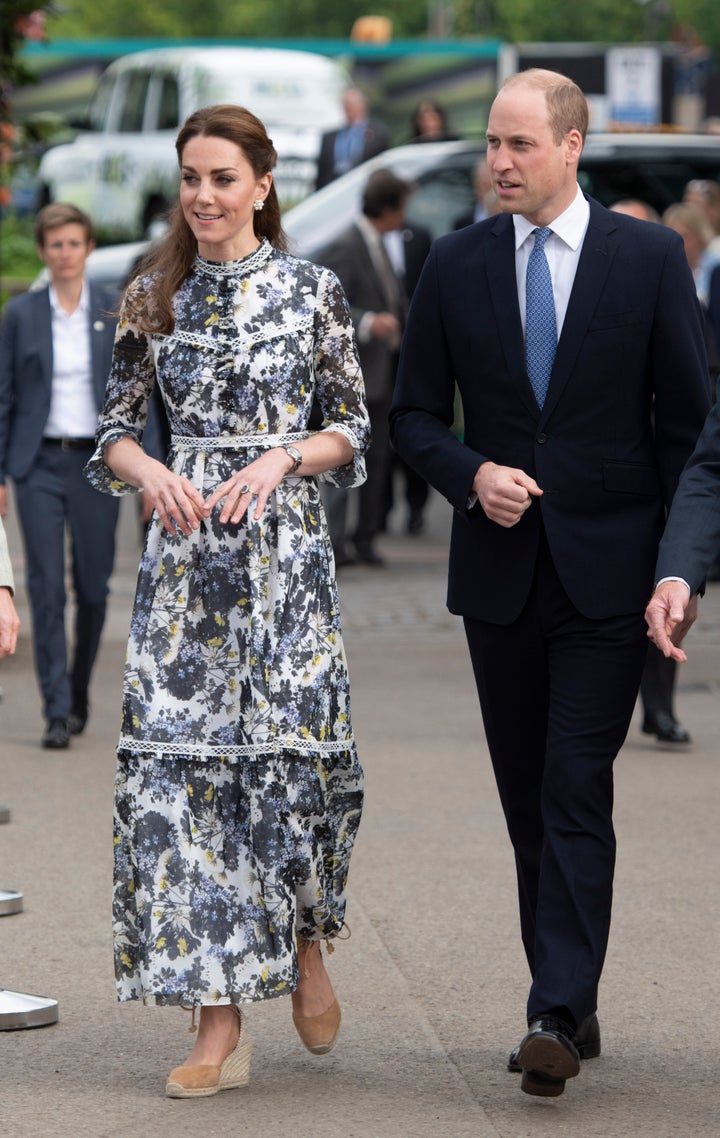 Prince William and the Duchess of Cambridge at the RHS Chelsea Flower Show 2019 press day on May 20 in London, England. 