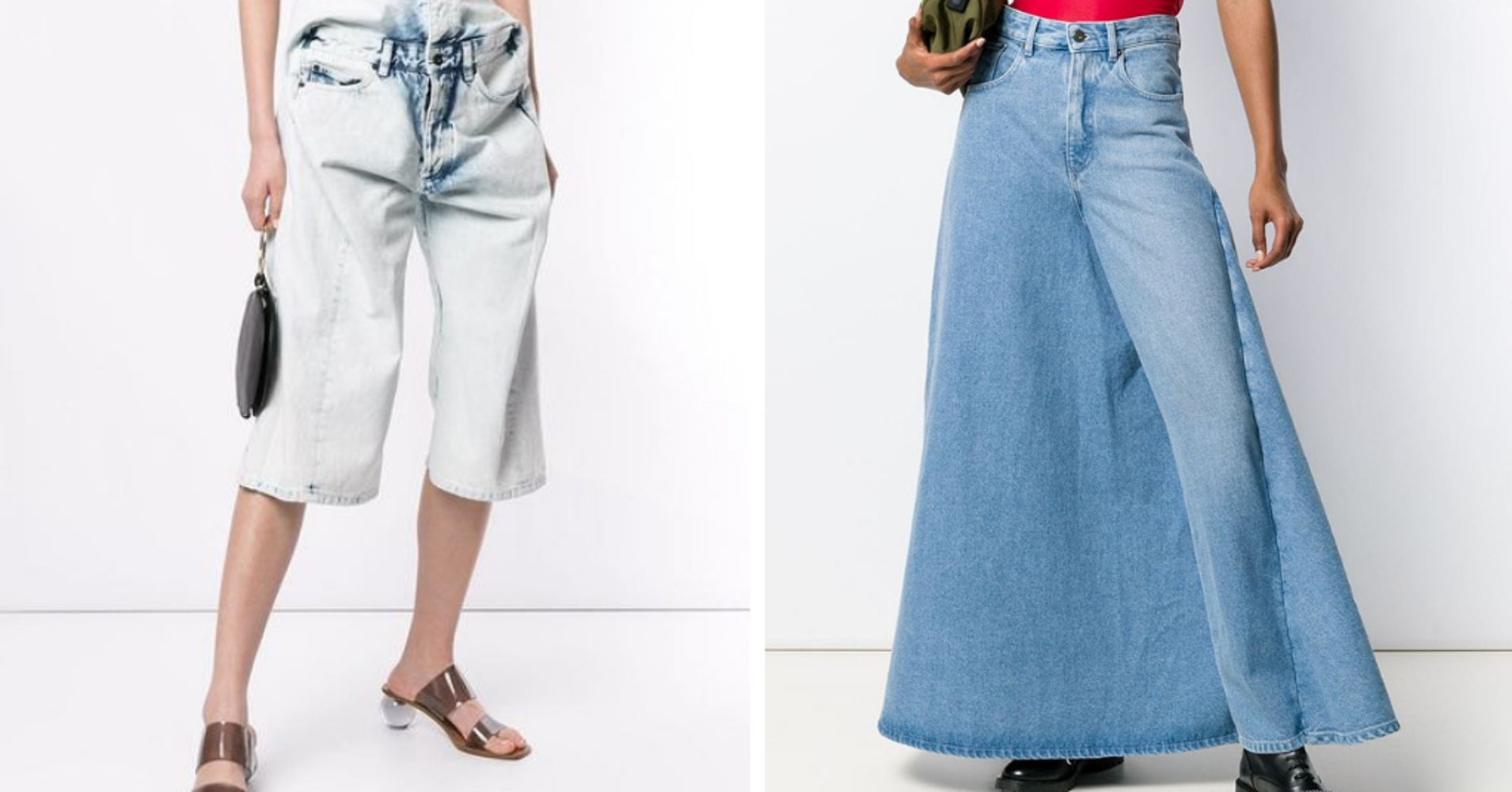How To Wear The 'Weird Jeans' You Keep Seeing All Over The