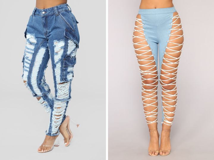 How To Wear The 'Weird Jeans' You Keep Seeing All Over The