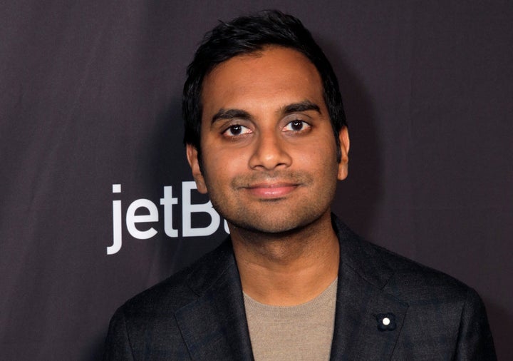 Aziz Ansari at the "Parks and Recreation" Reunion Panel at PaleyFest in March.