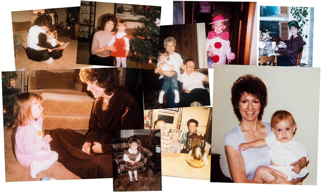 Childhood photos of Jess McIntosh and her mother, Nana McIntosh. Nana underwent artificial insemination to conceive Jess. The sperm donor was supposed to be anonymous, but Jess learned his identity from Ancestry.com last year.