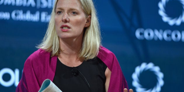 Catherine McKenna speaks at The 2017 Concordia Annual Summit at Grand Hyatt New York on Sept. 19, 2017.