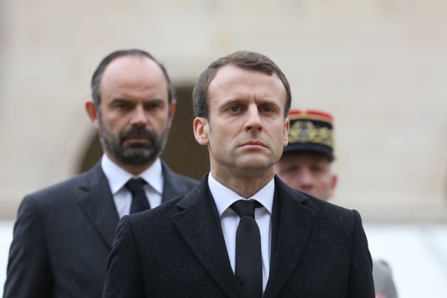Édouard Philippe et Emmanuel Macron à Paris le 8 mai