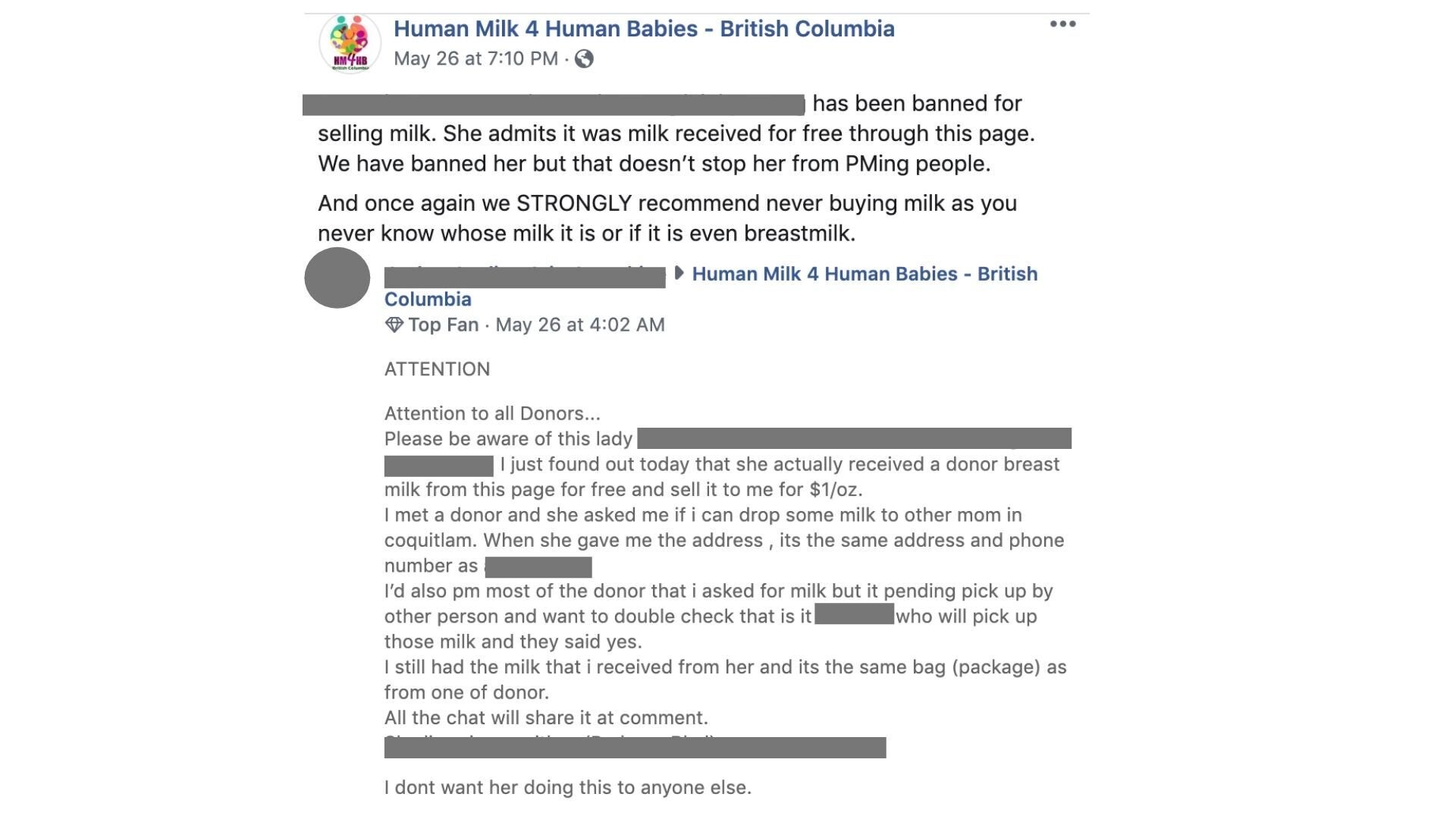 human milk for human babies