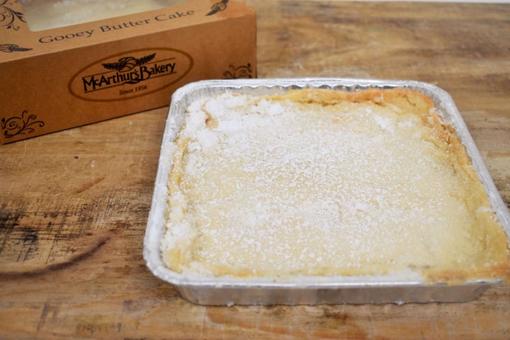 Classic gooey butter cake from McArthur's Bakery in St. Louis.