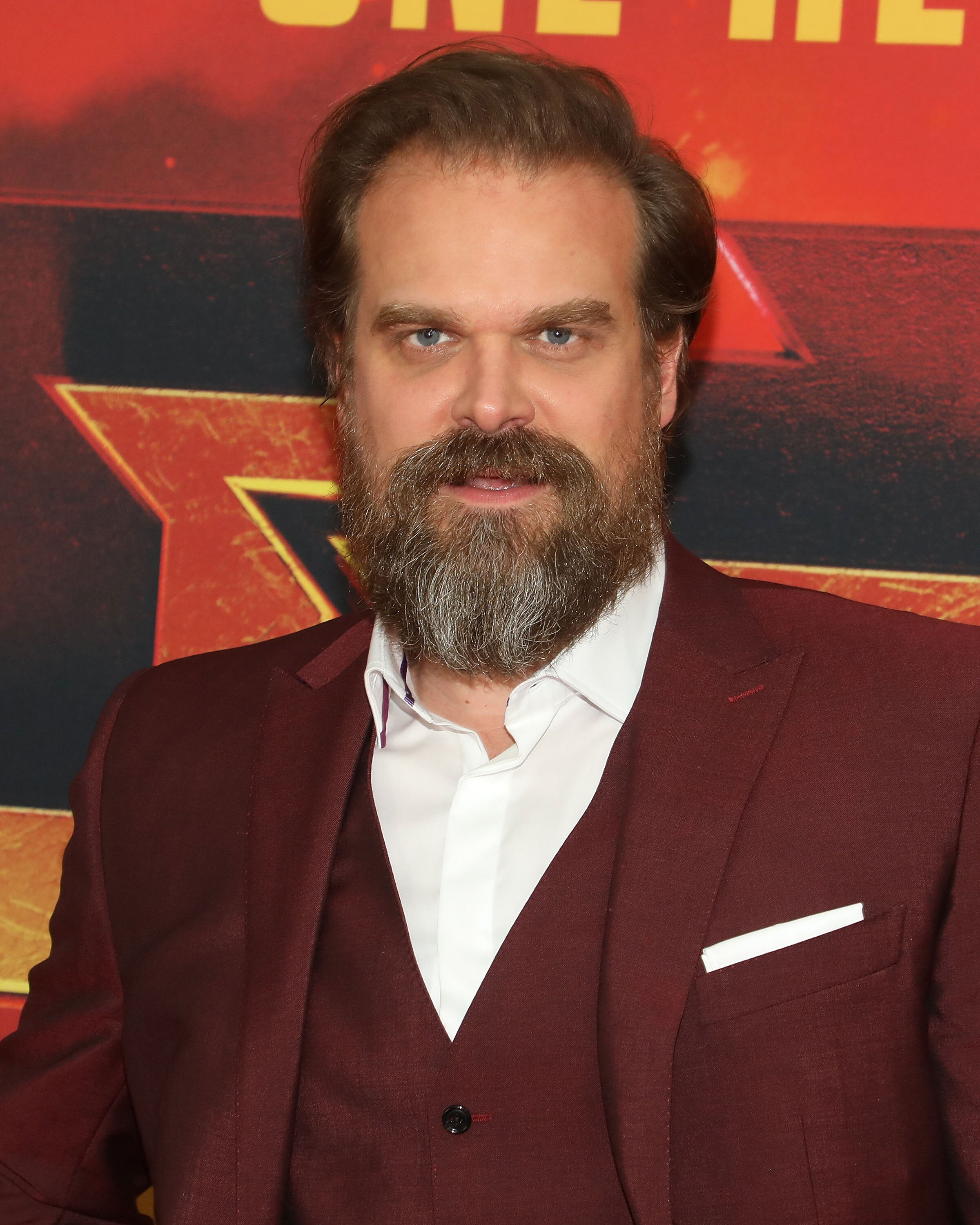 NEW YORK, NY - APRIL 09: Actor David Harbour attends the New York premiere of "Hellboy" at AMC Lincoln Square Theater on April 9, 2019 in New York City. (Photo by Taylor Hill/WireImage)