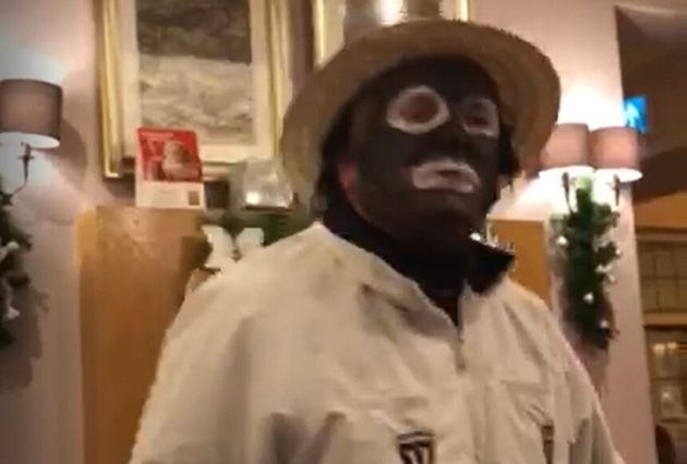 Davies had been fined £450 for racially harassing a black colleague after blacking up his face and performing a “racist” song and dance routine at their Christmas do