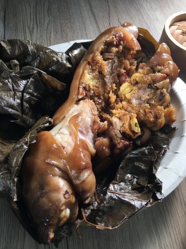 台北晶華乾坤燒蹄八寶粽1500元