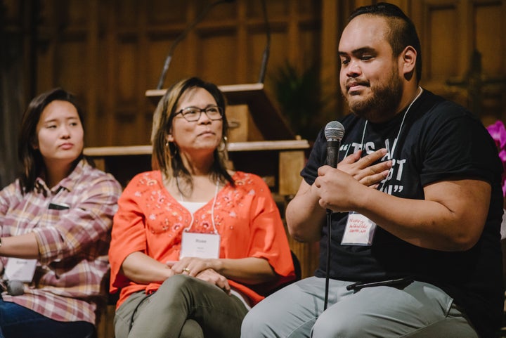 Panelists speak at a workshop titled "How to Navigate a Church That Doesn't Fit" during the second Progressive Asian American Christians conference, held May 3-5, 2019, in Los Angeles.