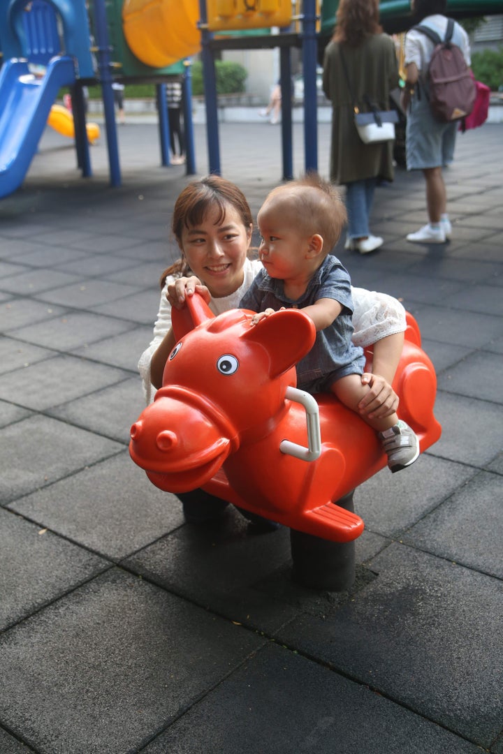 田中伶さんと息子さん