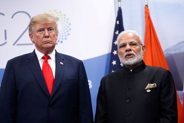 US President Donald Trump and Prime Minister Narendra Modi in a file photo. 