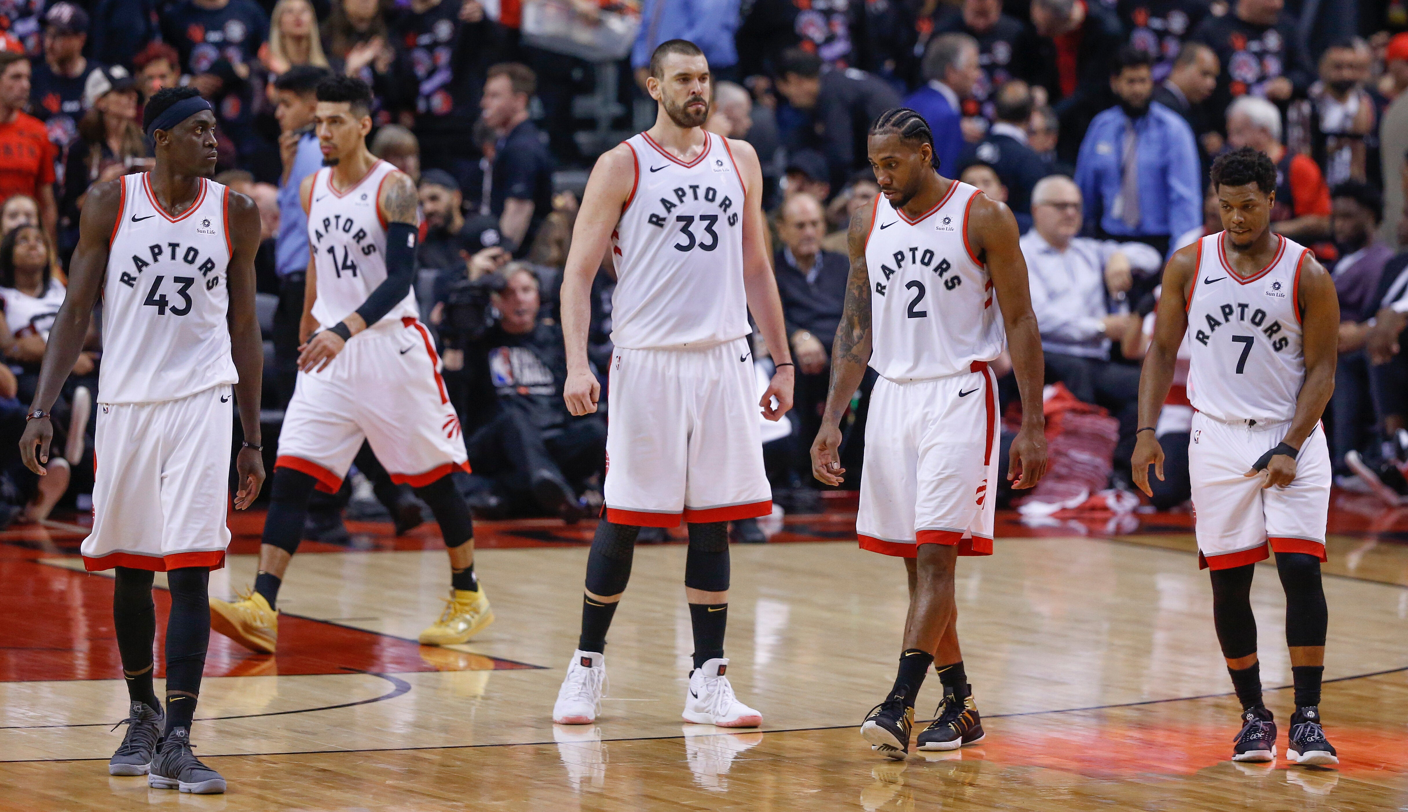 Paskal Siakam led the way, but it was a true team effort in the Raptors' Game 1 win. (Getty)