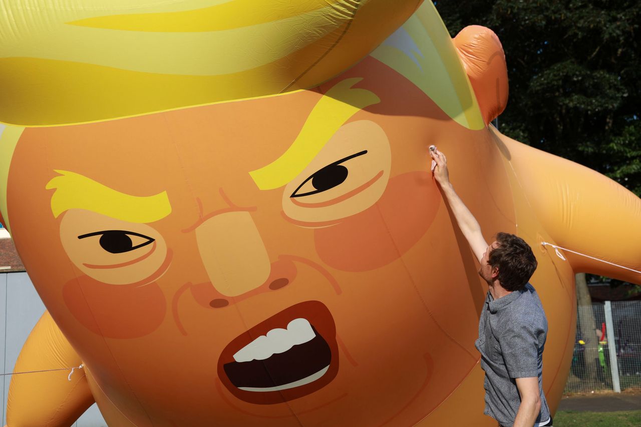 The infamous 'Trump baby' balloon 