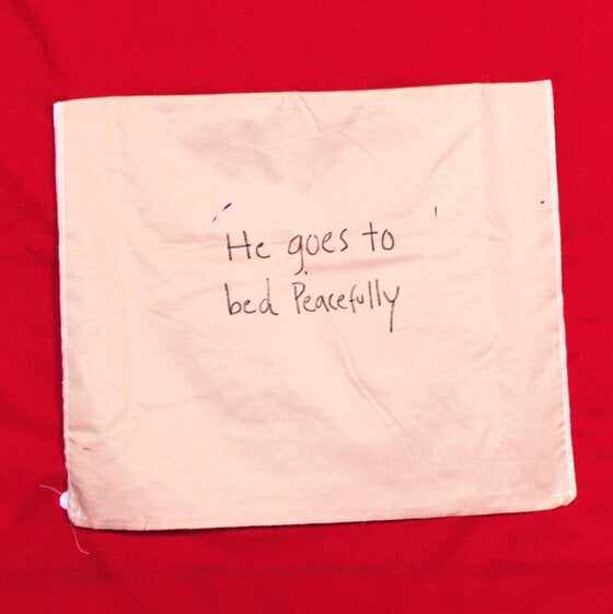 A swatch from the Monument Quilt, the first national monument to survivors of sexual and intimate partner violence.