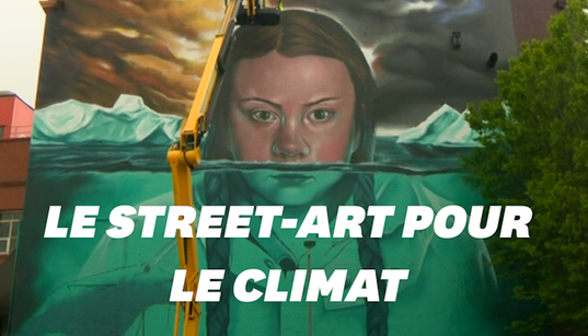 Greta Thunberg mise à l’honneur dans une impressionnante peinture murale à