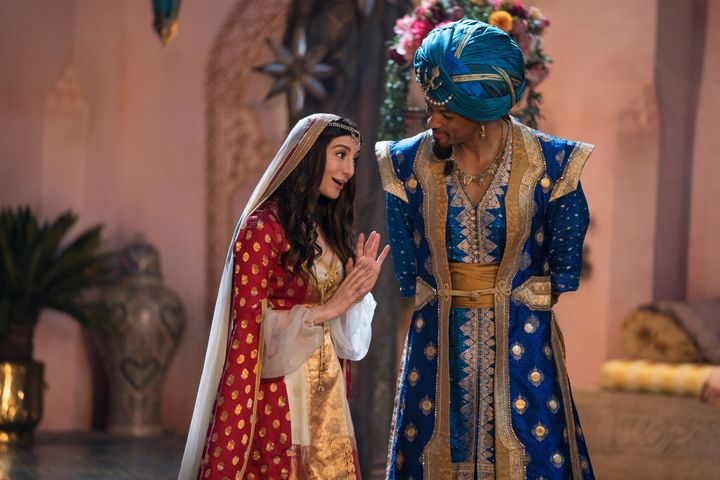 Nasim Pedrad and Will Smith in the movie.