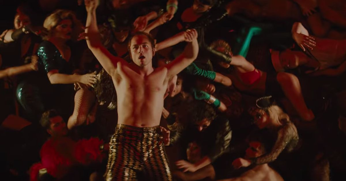 Inside The Glorious Rocketman Orgy Scene That Almost Got Cut From The Film.