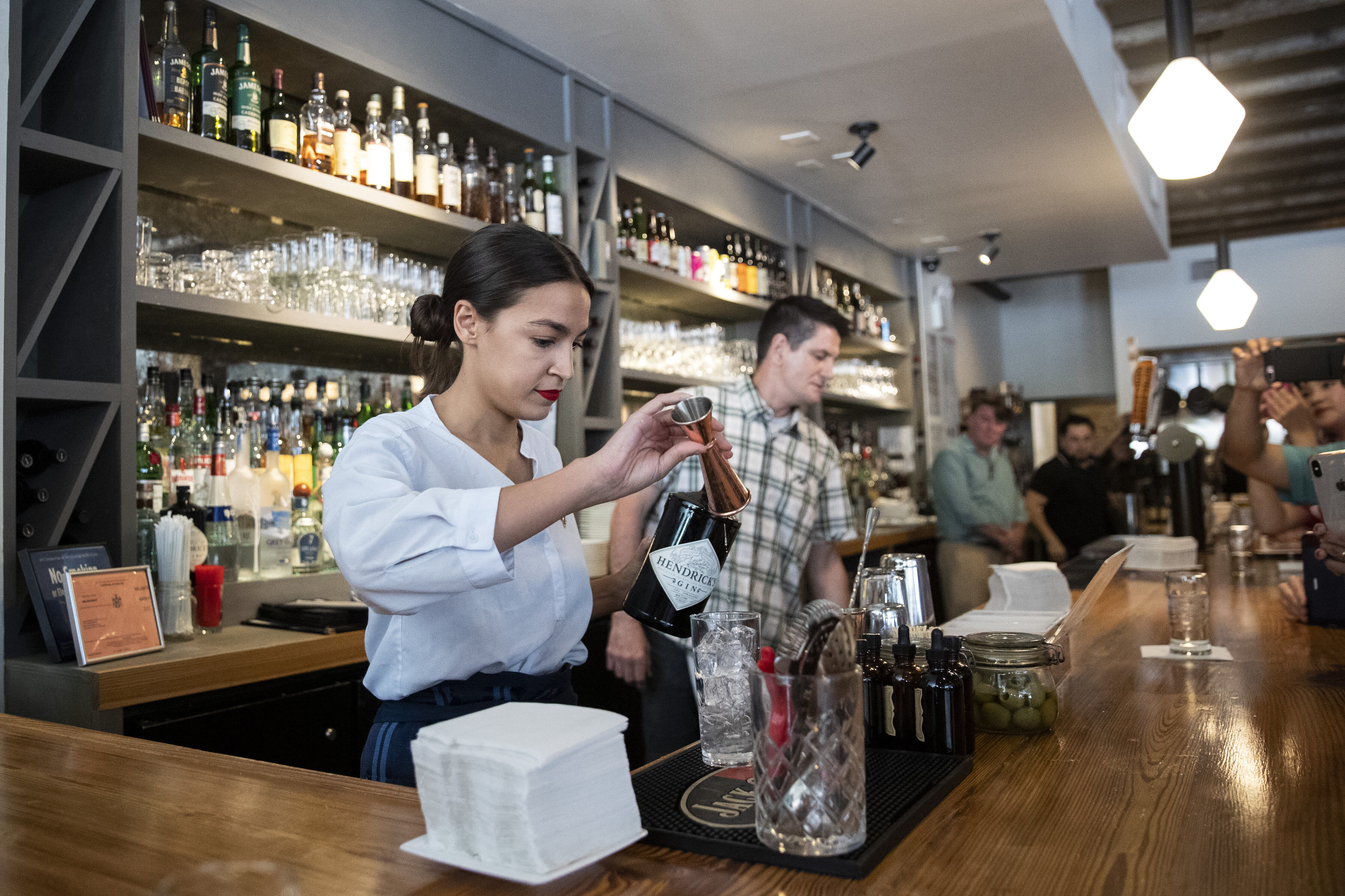 Alexandria Ocasio-Cortez Serves Up Wage Raising Case In Bartending ...