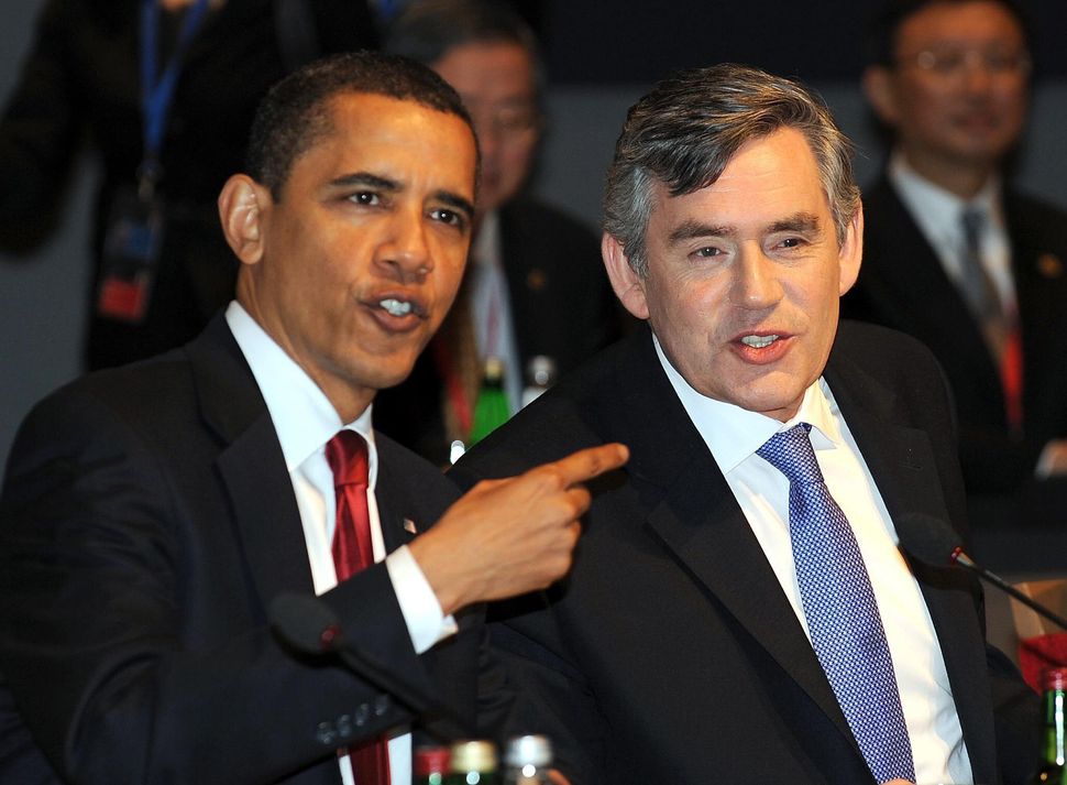Barack Obama and Gordon Brown at the G20 summit in 2009