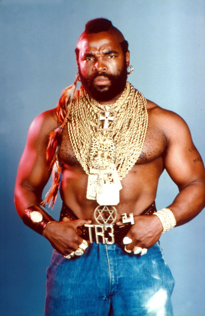Anton dressed up as Mr T for a fancy dress event