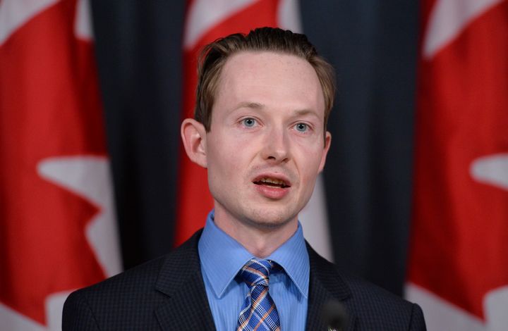 Conservative MP Michael Cooper holds a press conference in Ottawa on April 14, 2016.