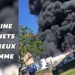 Une usine de déchets dangereux en feu dans le Val d’Oise, la préfecture appelle les riverains au