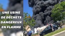 Une usine de déchets dangereux en feu dans le Val d’Oise, la préfecture appelle les riverains au