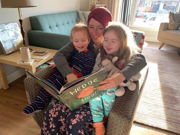 Michelle Friesen with her two children.