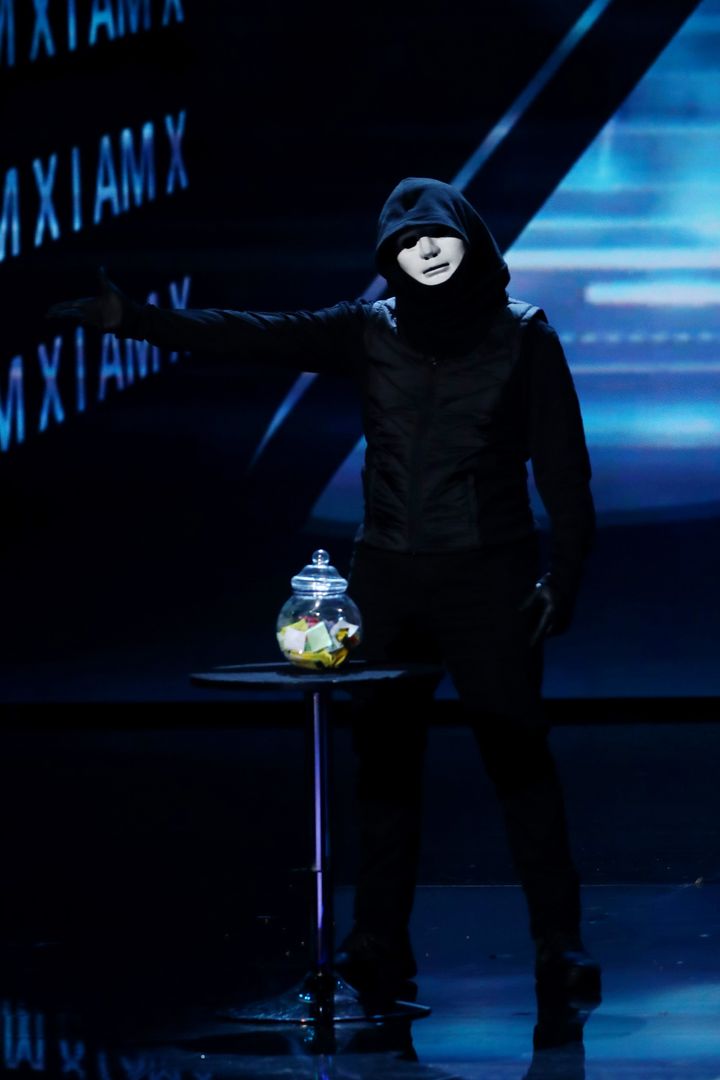 X's identity was revealed during Sunday's live final