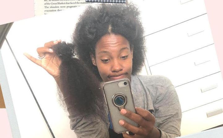 Sojourn Wallace, 32, lost several inches of hair