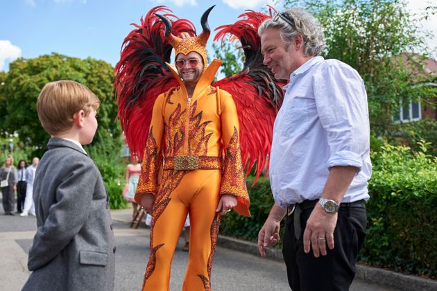 Child actor Matthew Illesley and Taron Egerton play Elton John at different stages of his life