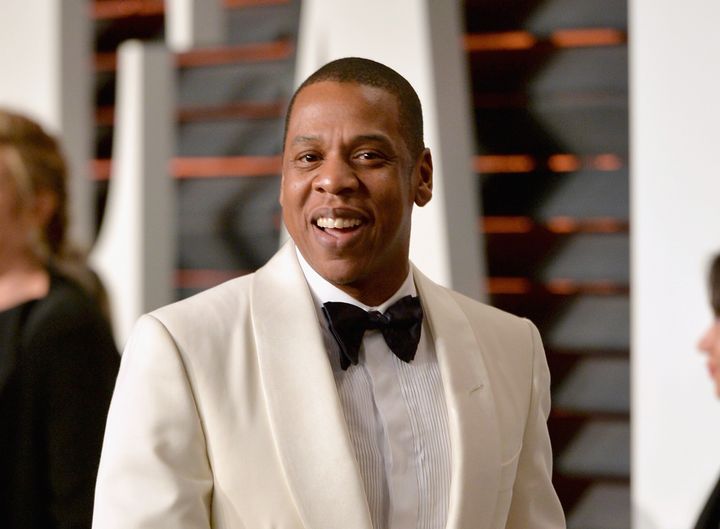 Hip-hop artist Jay-Z at the 2015 Vanity Fair Oscar party.