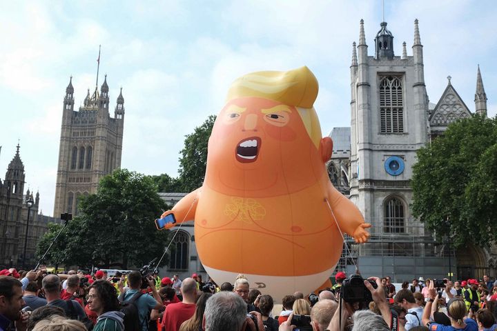 The giant Trump baby blimp due to fly over Parliament Square on Tuesday