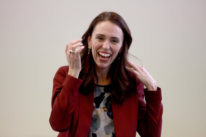 Jacinda Ardern visits a community health center in Auckland on May 31, 2019. Budget 2019 was released on May 30, known as the