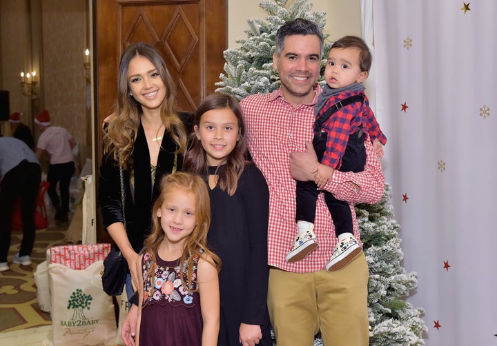 Alba and her husband have three children. 