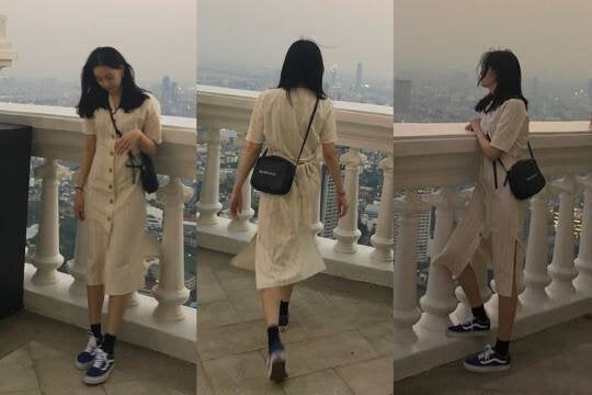 韩星夏季白色洋装私服穿搭图鉴