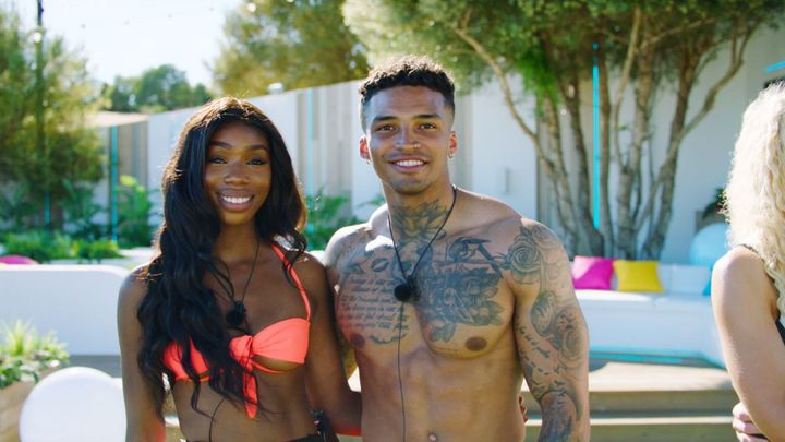 Yewande Biala and Michael Griffiths coupled up on their first day in the villa