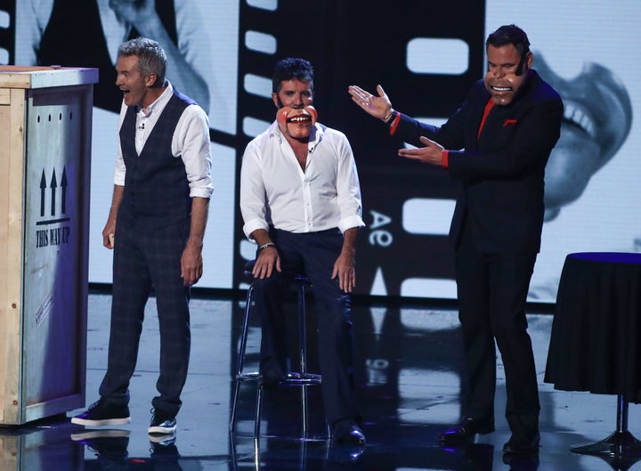 Simon Cowell stormed off the stage after Jimmy tried to get him to do a can-can