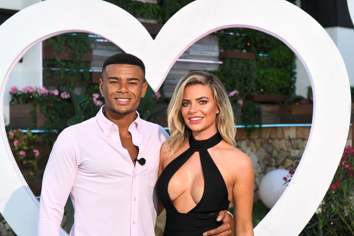 Wes and Megan in the Love Island villa