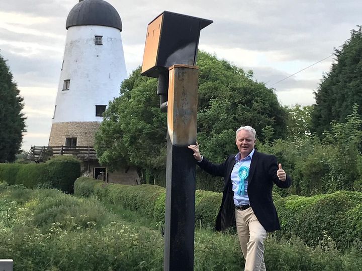 Brexit Party candidate Mike Greene on the campaign trail.