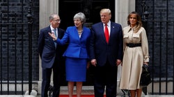 Trump llega a Downing Street para su reunión con